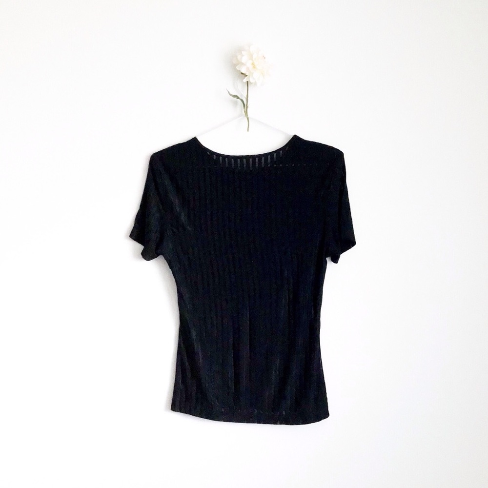 Mesh Ribbed Top - Picture 2 of 3